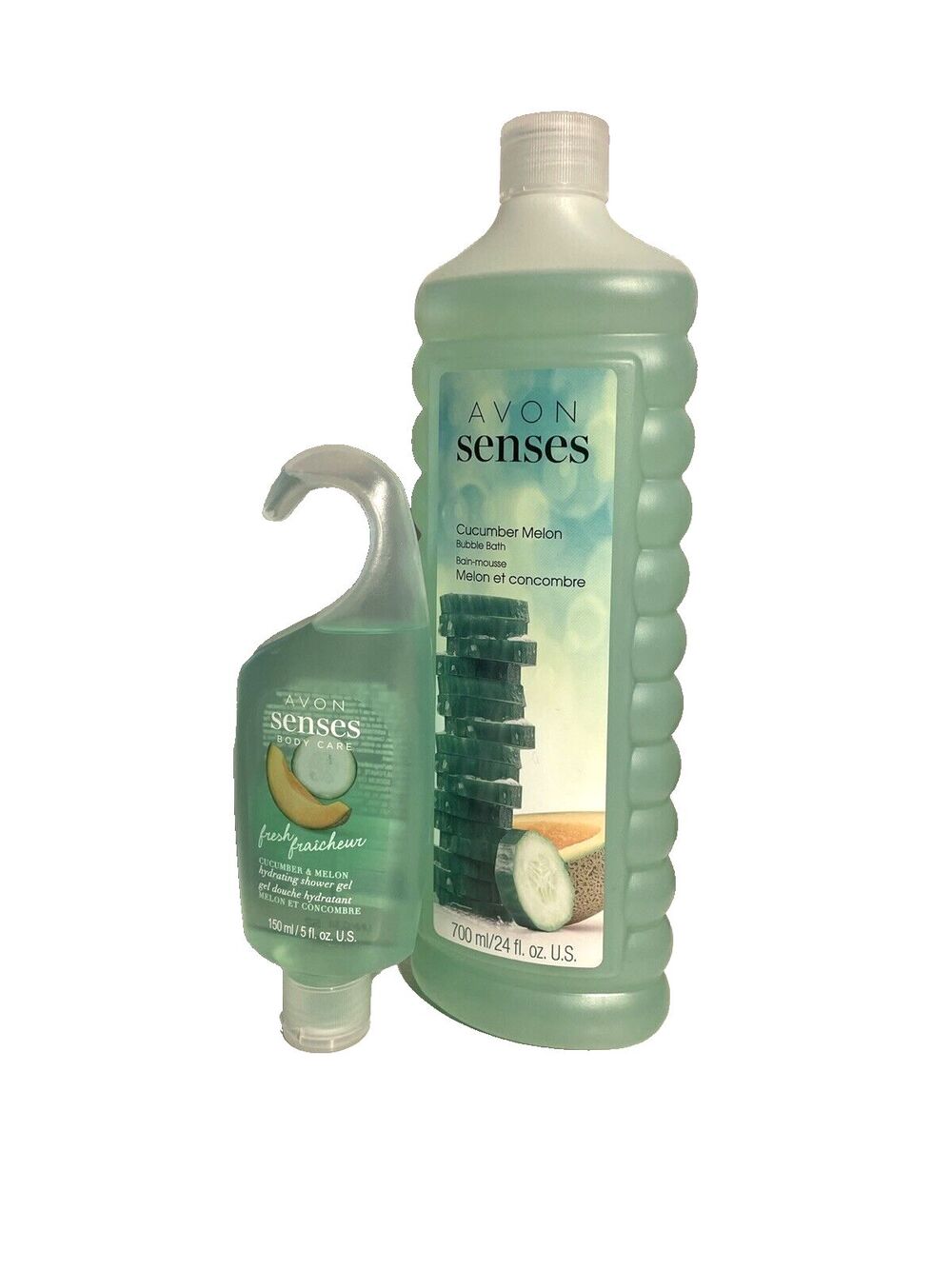 Avon Senses Self-Care Cucumber Melon Bubble Bath & Shower Gel
